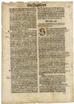 1540 Bible Page printed by The Froschauer Press