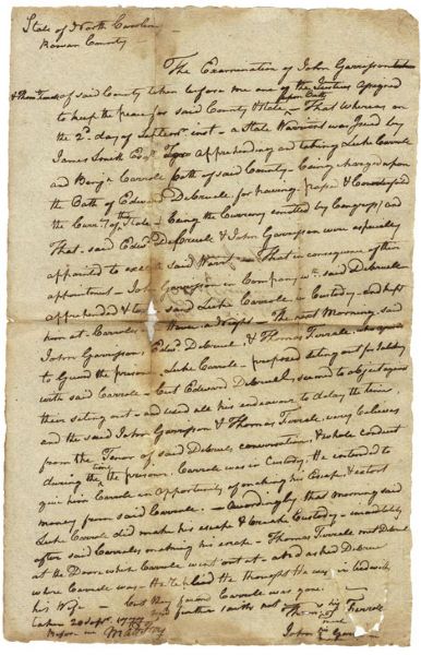Unusual Revolutionary War Counterfeit Case - With Prison Escaped Assisted by Lawman