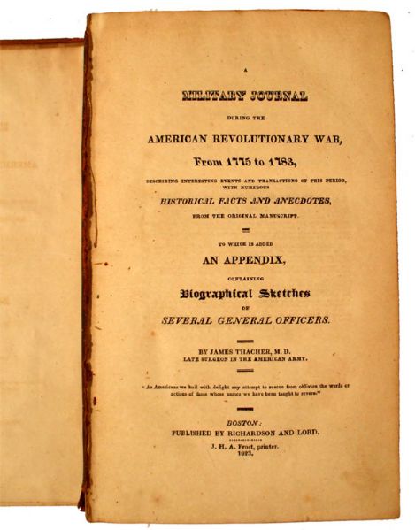 16th Massachusetts Surgeon’s Military Journal of the American Revolution