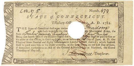 Ned Freedom Receives his Pay as Member of the African-American 2nd Company, 4th Regiment of the Connecticut Line