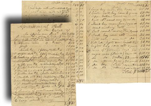 1832 Slave Appraisal Report