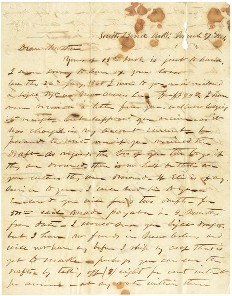 Well Known Arkansas Slave Owner John A. Jordan of Arkansas Inquires about the Purchase of a Slave
