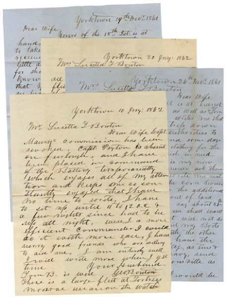Group of Four Captain Bouton Letters