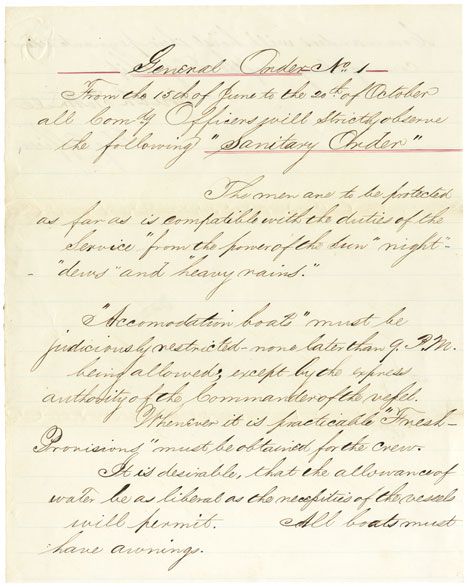 Confederate Naval orders Signed by Josiah Tattnell
