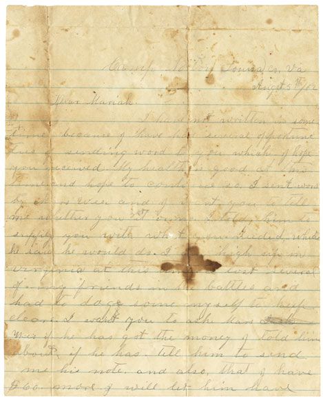 14th South Carolina Soldier’s Letter