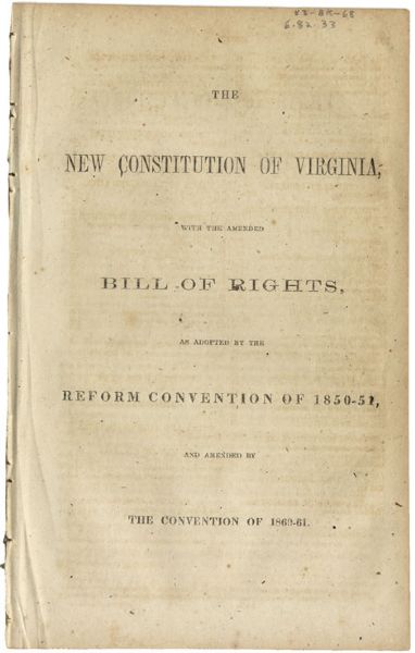 1861 Revised Constitution of Virginia