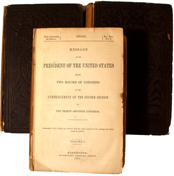 Lincoln Addresses the Congress in this Three Volume Set