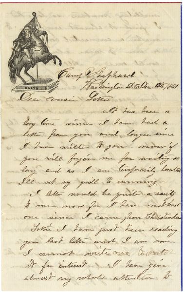 Early War New York Soldier’s Letter