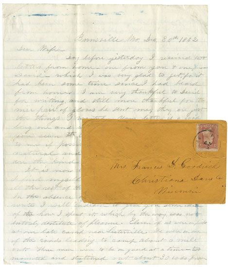 1st Wisconsin Cavalry Letter on Fighting in Missouri