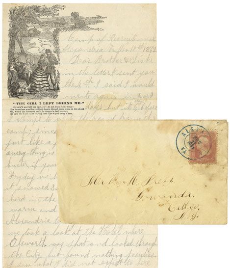 10th New York Cavalry Letter - Soldier KIA at Trevilian Station