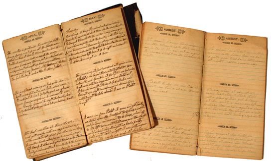 95th Illinois Soldiers Diaries for 1863 & 1864