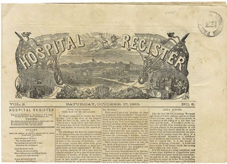 Hospital Register with Philadelphia Circular Date Stamp