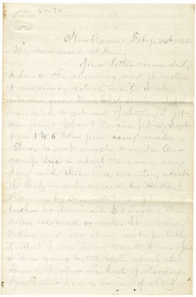 46th Massachusetts Infantry Letter