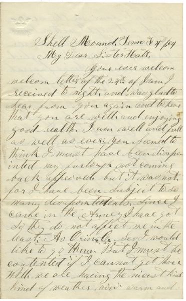 141st New York Soldiers Letter with Detailed Description of a Military Funeral