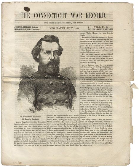 Colonel of the 6th Connecticut Mortally Wounded while Leading his Men on the Famous Assault on Fort Wagner with the 54th Massachusetts