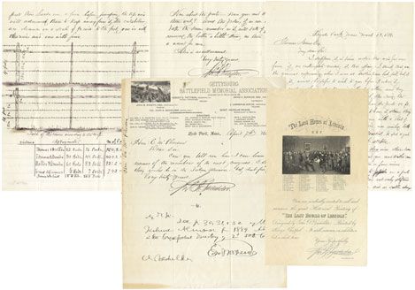 Original Sketch and Two Letters By Gettysburg Historian John B. Bachelder