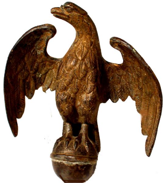 Civil War Brass Eagle Finial