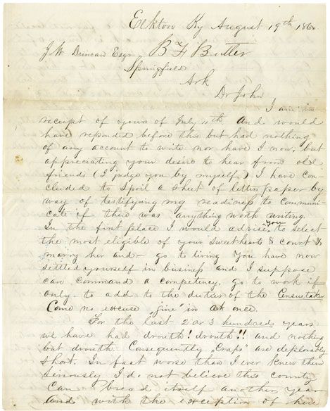 Lincoln The Railsplitter 1860 Campaign Letter