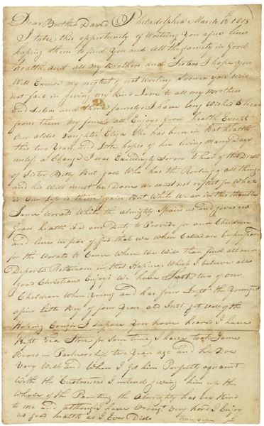 Good Content War of 1812 Letter
