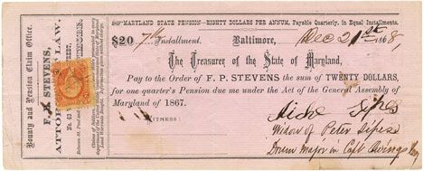 Maryland Pension for the War of 1812