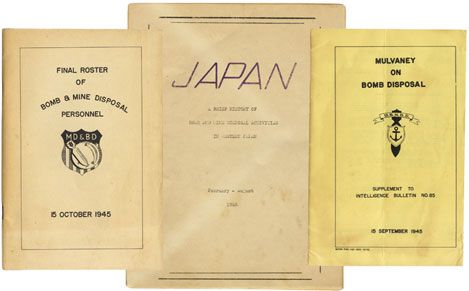 Bomb Disposal Booklets from the Second World War