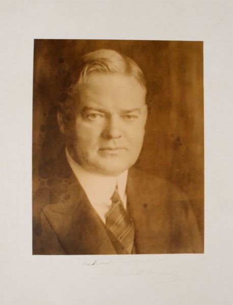 Herbert Hoover Signed Photo