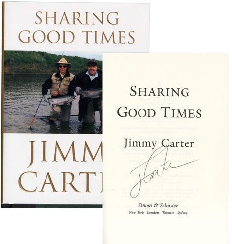 President Jimmy Carter signed book