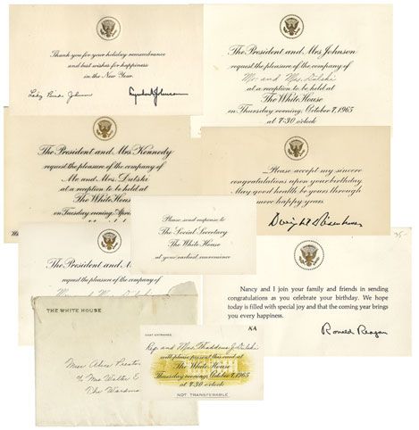 White House Invitations and Christmas Cards