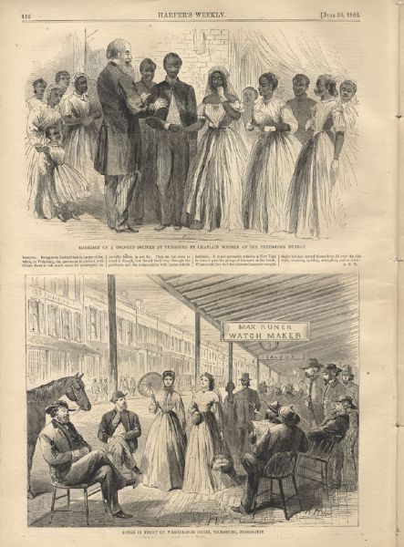 The Freedmen Rush to Marriage; From CSA President Jefferson Davis Jailed