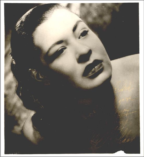 Fantastic Billie Holiday Photo Inscribed to Boxer Archie Moore