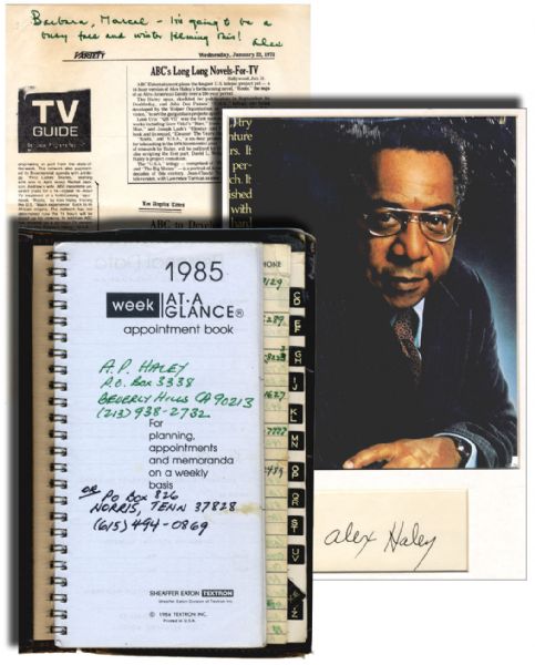 An Important Archive - Alex Haley was the First Chief Journalist in the Coast Guard, the Rating Having Been Expressly Created for Him in Recognition of his Literary Ability.