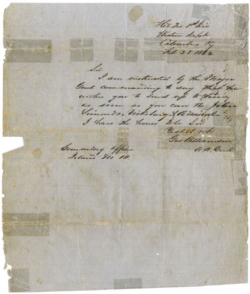 Great Island No. 10 Confederate Naval Letter