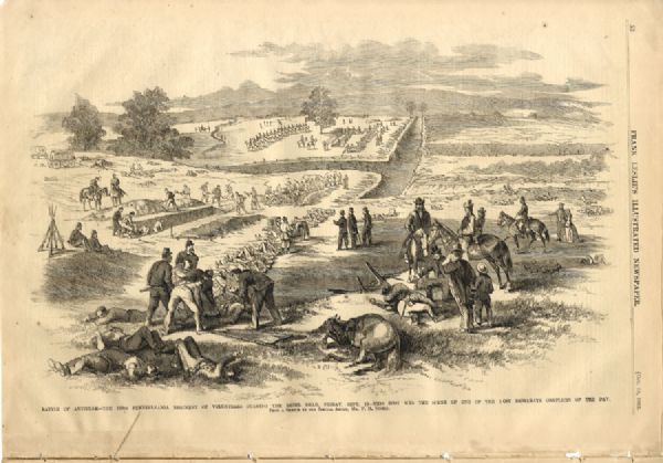 The Antietam Battle in Frank Leslie’s