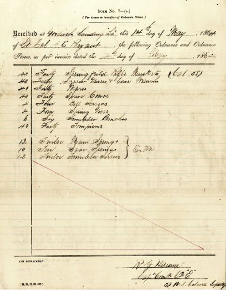 51st United States Colored Troops Document