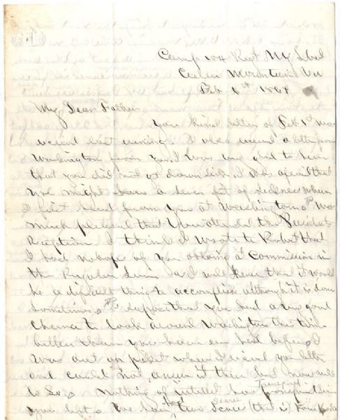 104th New York Infantry Soldier’s Letter