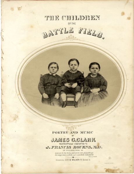Rare Gettysburg Item - “The Children of the Battle Field” Sheet Music