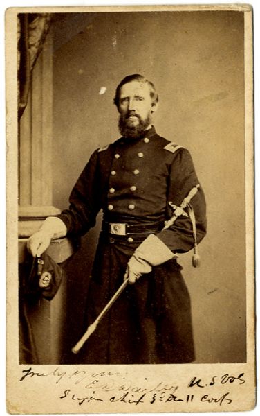 Signed War-date CDV of the Chief Surgeon of the 3rd Division of the 11th Corps made Famous at Gettysburg