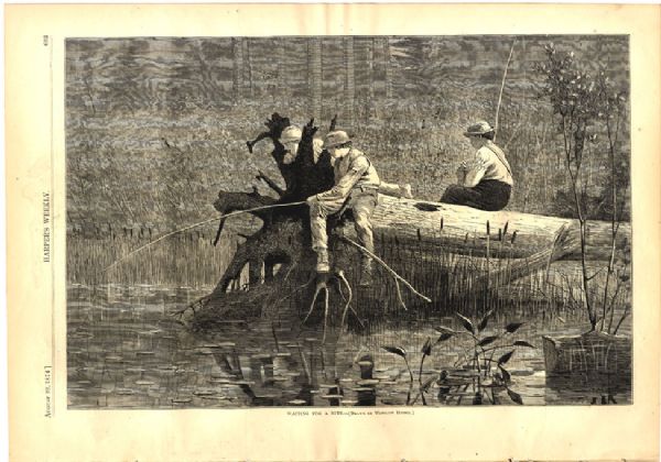Winslow Homer - The Boys Are “Waiting For A Bite”