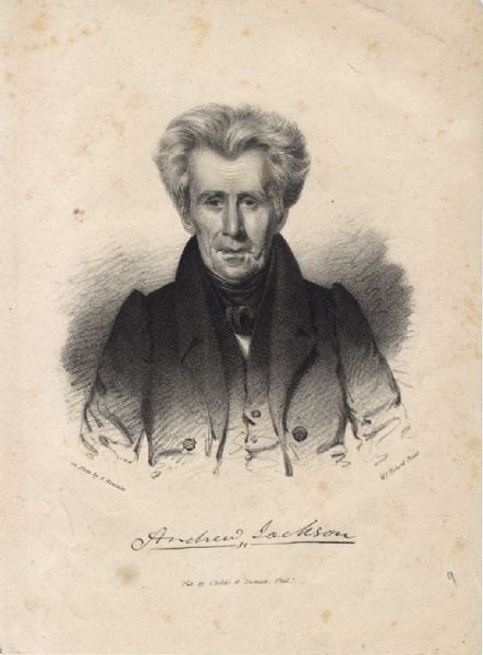 Albert Newsam Stone Portrait of Andrew Jackson