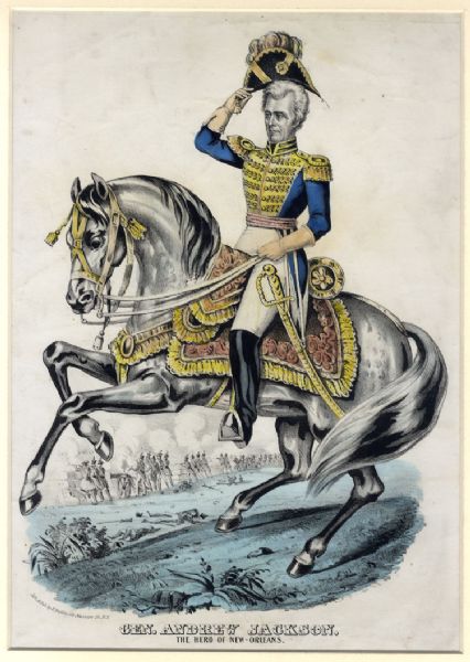 Lithograph by James Baillie of General Jackson
