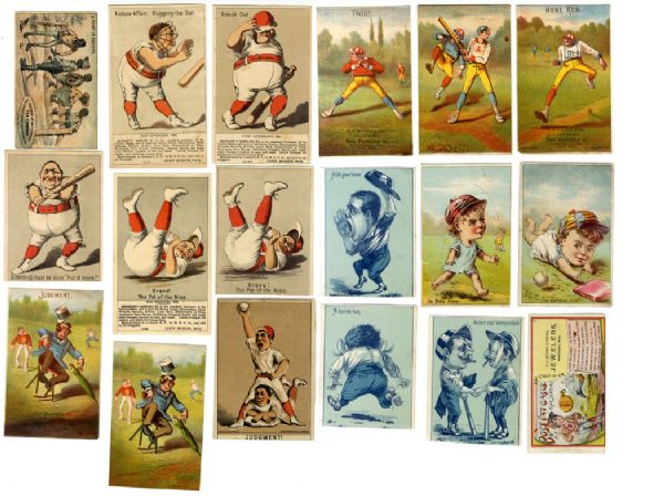 Fun Grouping of Baseball Trade Cards