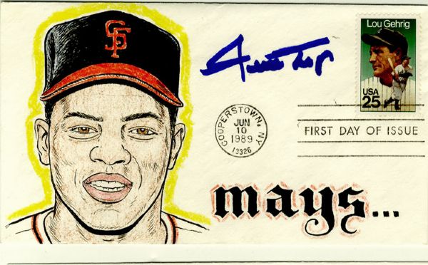 Willie Mays Signed First Day Cover