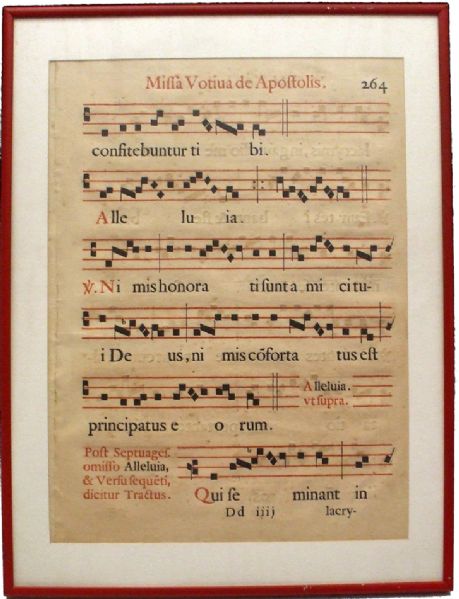 Very Early Christian Music Sheet