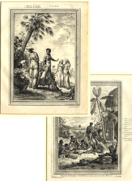 Early French Engravings of Slaves