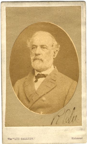 An Important and Famous Robert E, Lee Signed Photograph