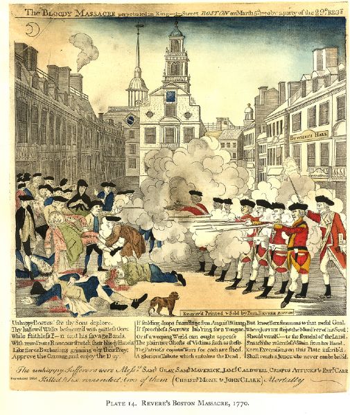 Remarkable Graphic Paul Revere Work