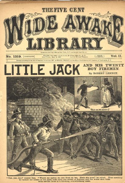Nickel Boy's Magazine With Black Fireman on the Cover