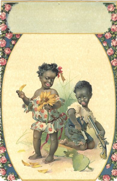 Advertising Trade Card with Black Children 