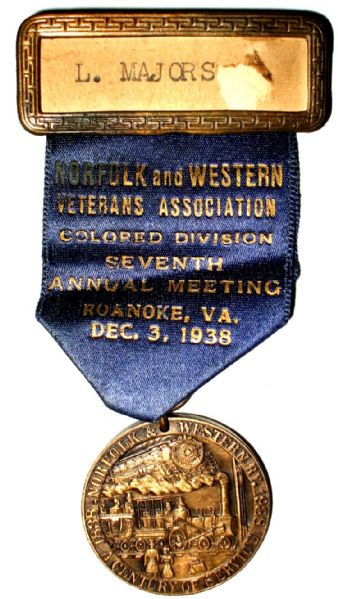 Colored Division Railroad Convention Medal