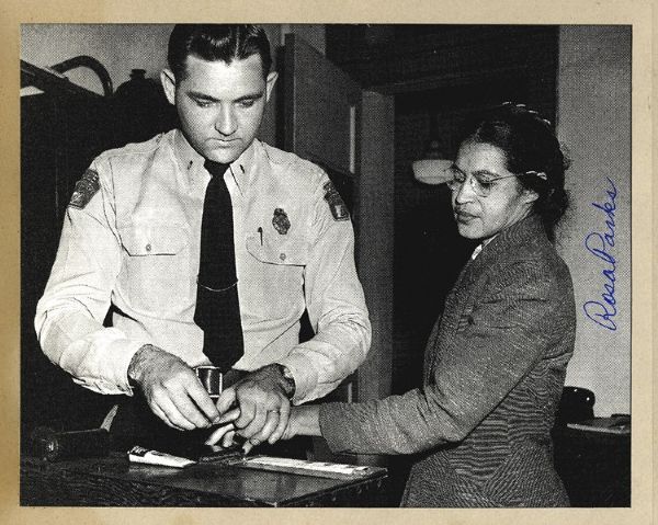 Rosa Parks Signed Photograph